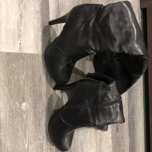 Shoes - Thigh high leather boots